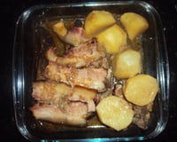 Peito bovino na pressão e gratinado