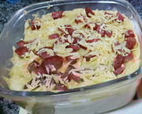 Escondidinho de aipim com carne moída