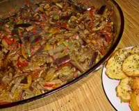 Antepasto com berinjela