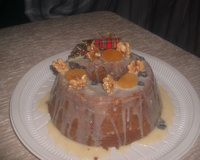 Bolo de nozes e damasco de Laura