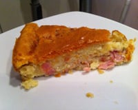 Torta salgada de presunto e queijo