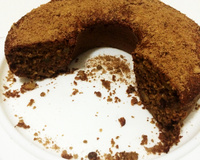 Bolo integral de banana e maçã