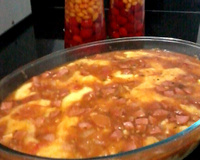 Polenta recheada delícia