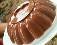 Pudim de chocolate de geladeira
