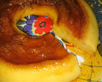 Pudim de pão no micro-ondas