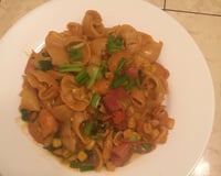 Macarrão ao molho de camarão