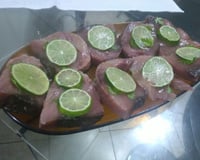 Atum fresco grelhado
