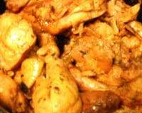 Frango caipira com polenta e cambuquira