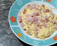 Miojo com creme de leite