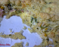 Frigideira de queijo e presunto