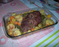 Picanha de forno com legumes