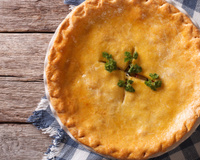 Torta salgada de farofa pronta