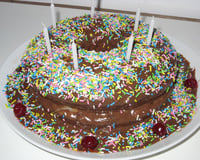 Bolo dueto - chocolate e café