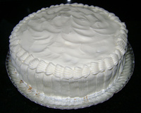 Creme branco para recheio e cobertura de bolo