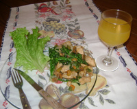 Frango com brócolis