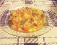 Caldinho de batata com linguicinha