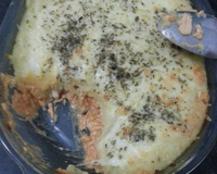 Escondidinho de batatas e frango