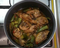 Frango com quiabo a minha moda