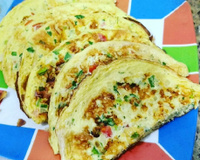 Omelete com requeijão