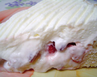 Torta de morango com chantilly