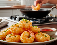 Camarão bolha é a versão mais crocante que você já viu desse fruto do mar e é mais fácil de fazer do que você imagina