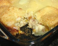 Torta de frango com requeijão de liquidificador