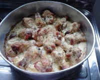 Coxinha da asa ao molho cremoso