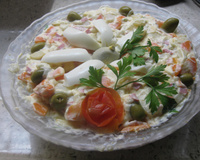 Salada saborosa de maionese
