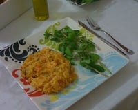 Risoto de camarão e marisco