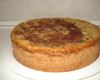 Cuca de maçã e banana