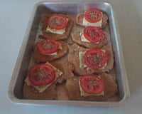 Frango empanado assado