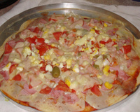 Deliciosa pizza de liquidificador