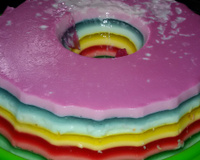 Gelatina Colorida em camadas