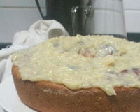 Bolo de maçã molhadinho sem ovos