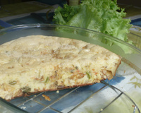 Torta de bacalhau de liquidificador