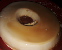 Pudim com maria-mole