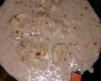 Mingau de aveia com banana e canela