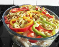 Bacalhoada com batata doce