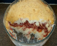 Escondidinho de carne seca com aipim