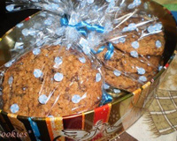 Cookies de aveia com chocolate