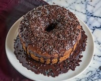 Bolo de chocolate no liquidificador