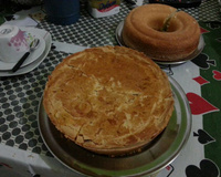 Torta de camarão com requeijão (tipo empadão)