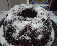 Bolo nega maluca de liquidificador