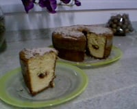 Bolo de fubá com goiabada