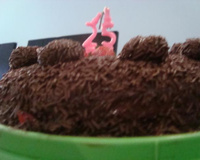 Bolo de chocolate com morango