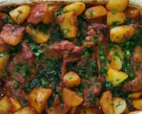 Contra filé com molho de cerveja ao forno