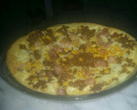 Torta de forno de aipim com carne