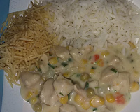 Filé de frango ao molho de requeijão