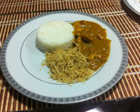 Frango ao molho de abóbora cabocha e requeijão