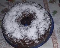 Bolo de laranja com cobertura de chocolate
